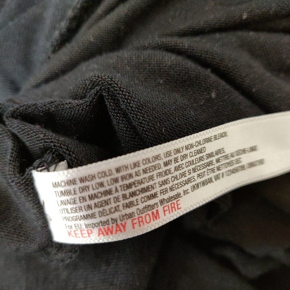 FREE PEOPLE Beach Tunic Midi Dress Size XS Black Stretch Slouchy Casual Relaxed - Picture 9 of 9